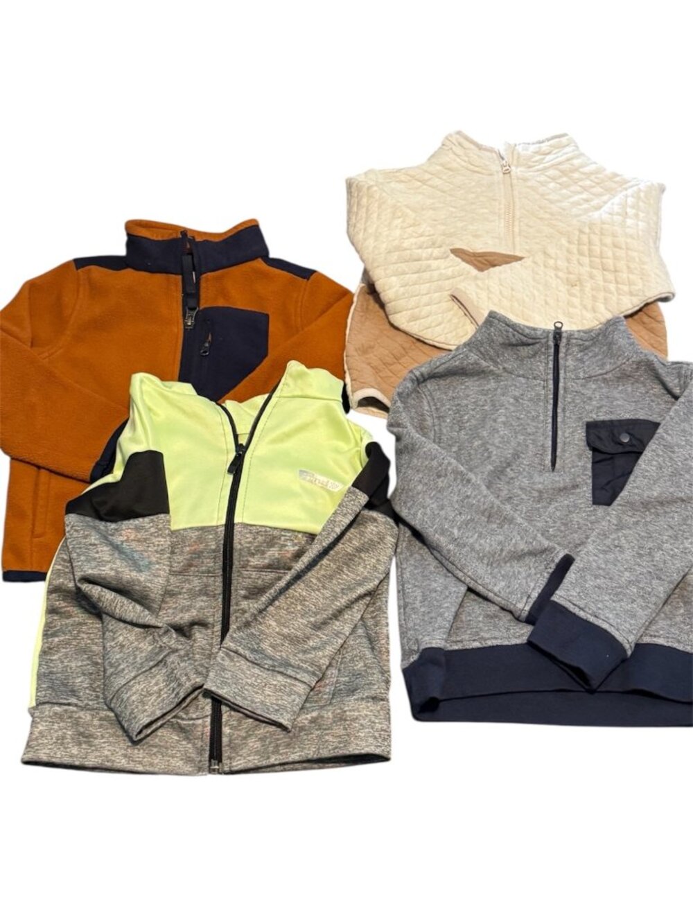 4 Piece Boys 3T Pullover Jacket Lot Wonder Nation Hind Falls Creek EUC